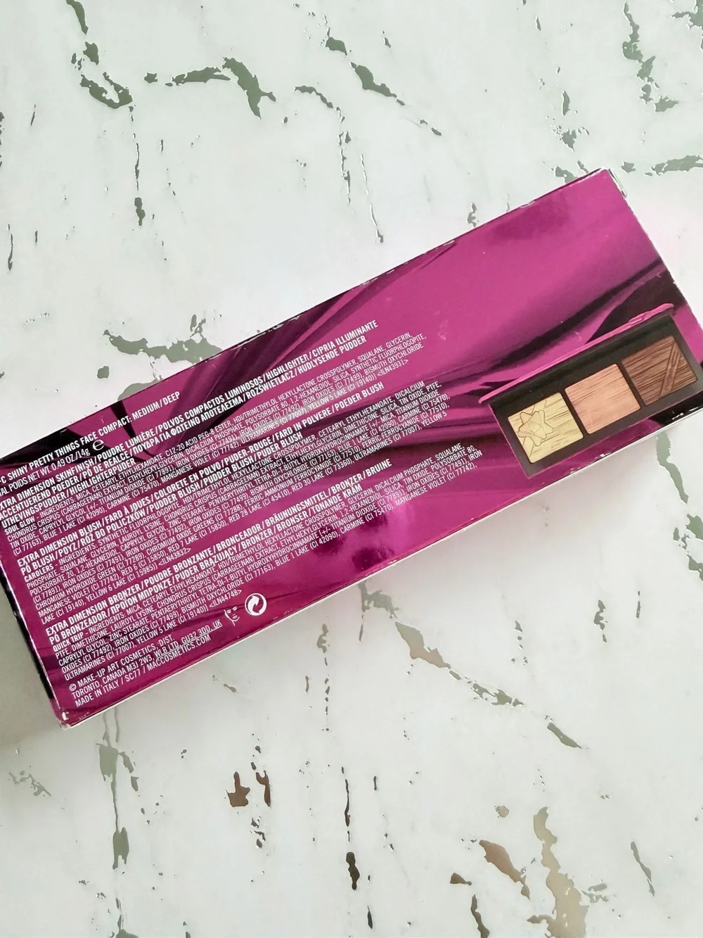 NIB MAC Cosmetics LE Shiny Pretty Things Face Palette *Medium/Deep